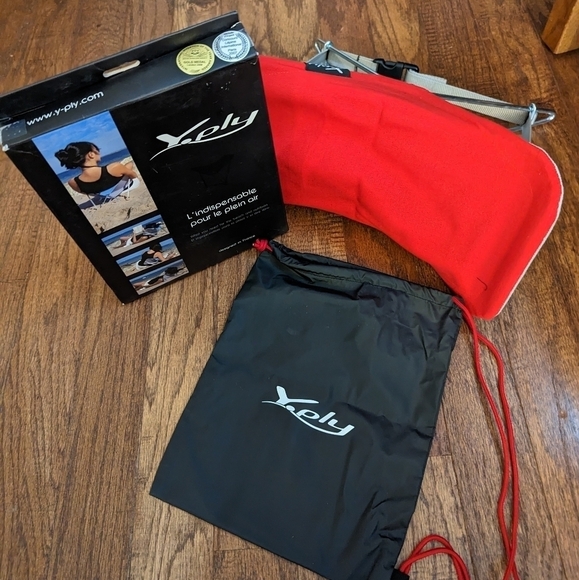 Beach rest by y -ply portable, back, foot, neck rest, Red New in box - Picture 3 of 14